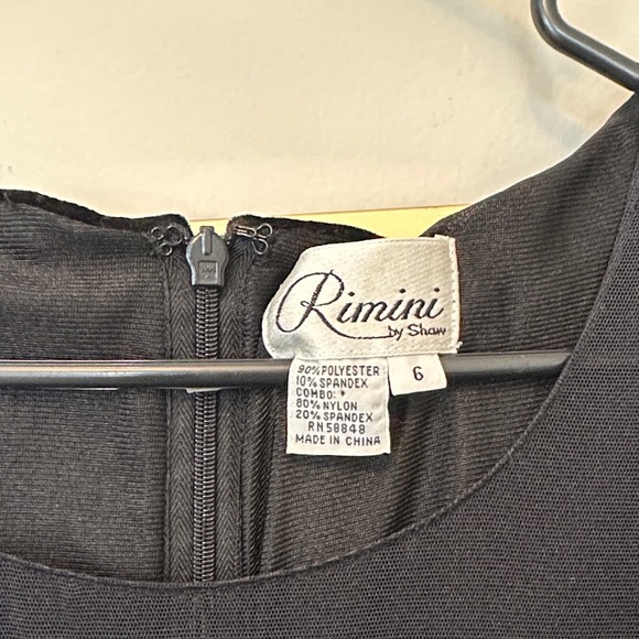 90s Vintage Long Black Velvet Dress Gown - Picture 3 of 8